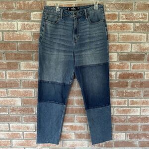 Hollister Ultra High Rise Mom Jeans Patchwork Size 13 / 31